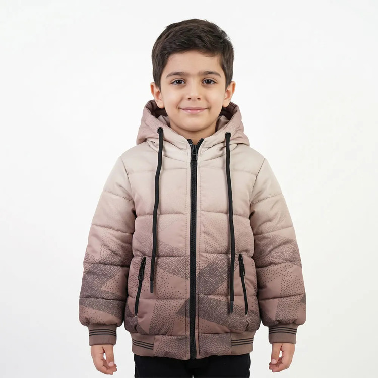 کاپشن پسرانه برزنتی آبرنگی نسکافه ای