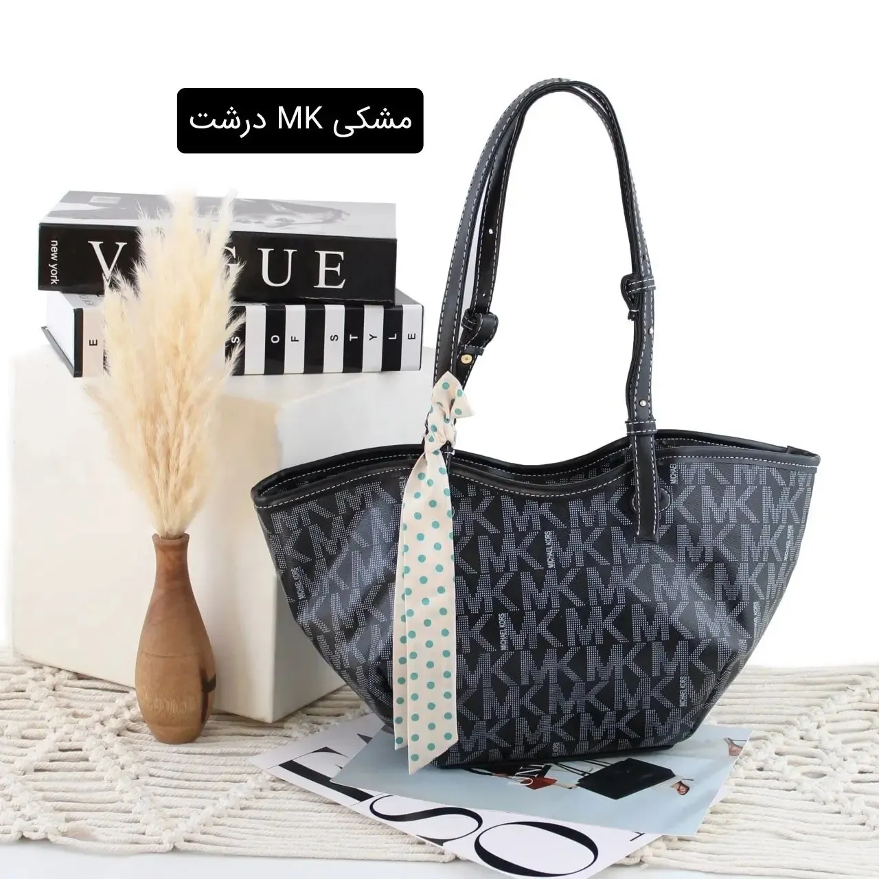 کیف زنانه چرم مصنوعی رسمی و روزمره با بند بلند (2)