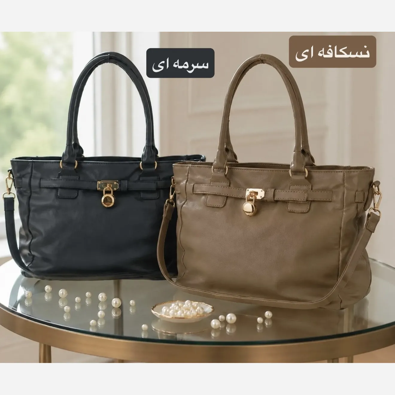 کیف زنانه چرم مصنوعی اسپرت و روزمره بند بلند (3)