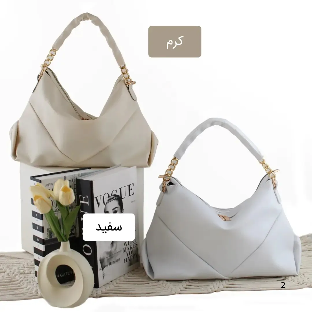 کیف زنانه چرم مصنوعی روزمره و رسمی بند بلند (2)