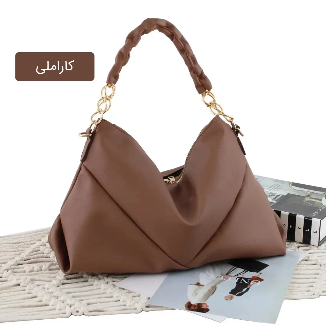 کیف زنانه چرم مصنوعی روزمره و رسمی بند بلند (2)
