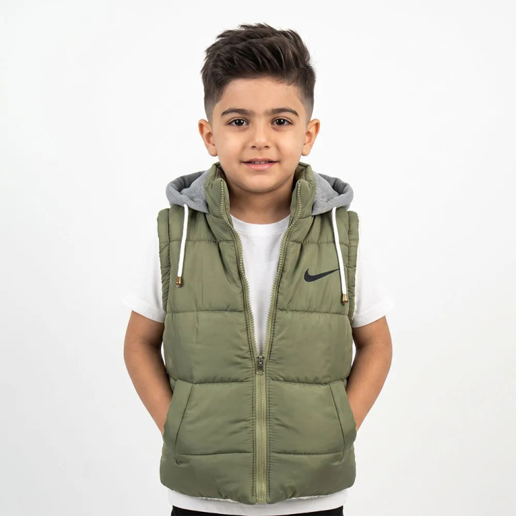 پافر پسرانه نایکی سبز مناسب پاییز و زمستان