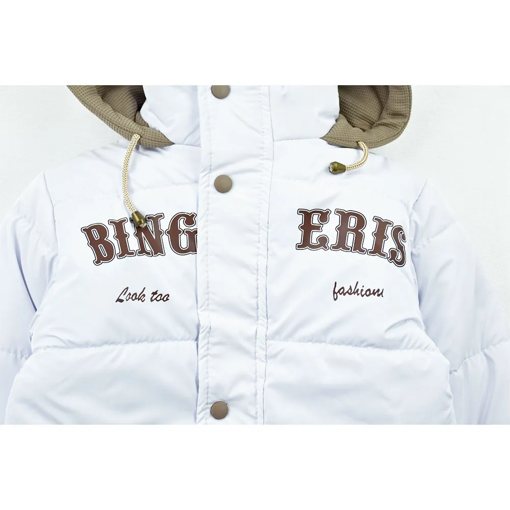 کاپشن سیلیکونی پسرانه BING رنگ سفید