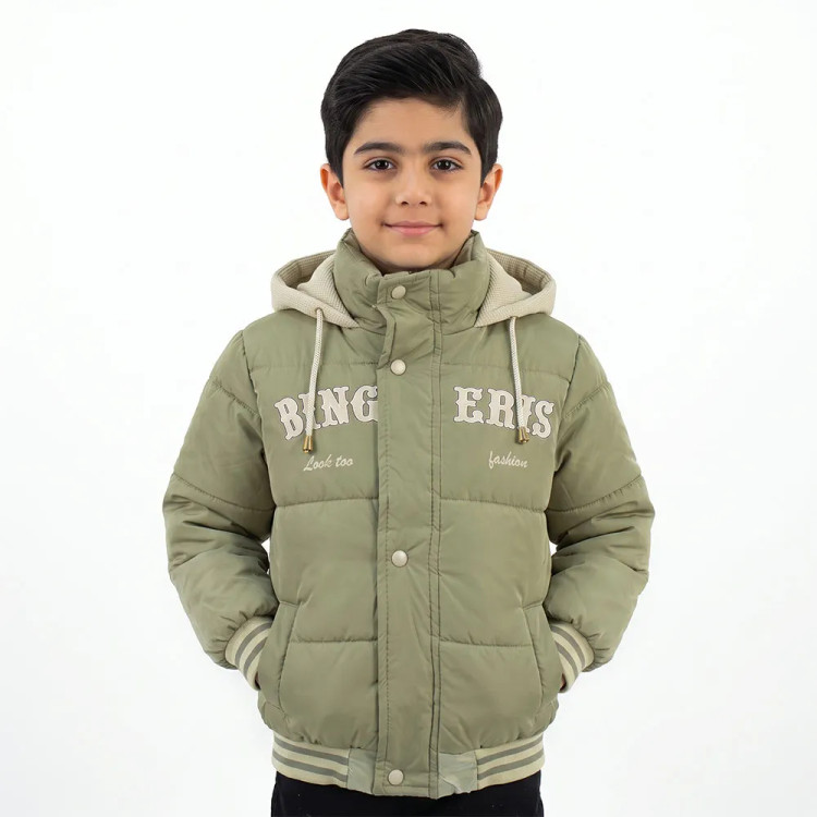 کاپشن سیلیکونی پسرانه BING سبز