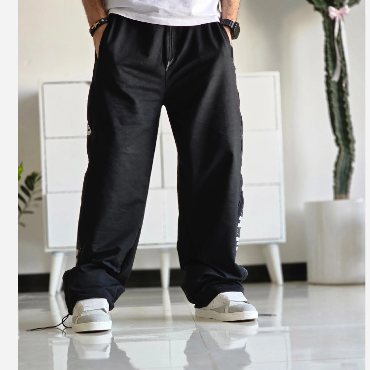 شلوار اسلش بگ جردن مشکی گلکسی اسپان قد 108 سایز XXL XXXL