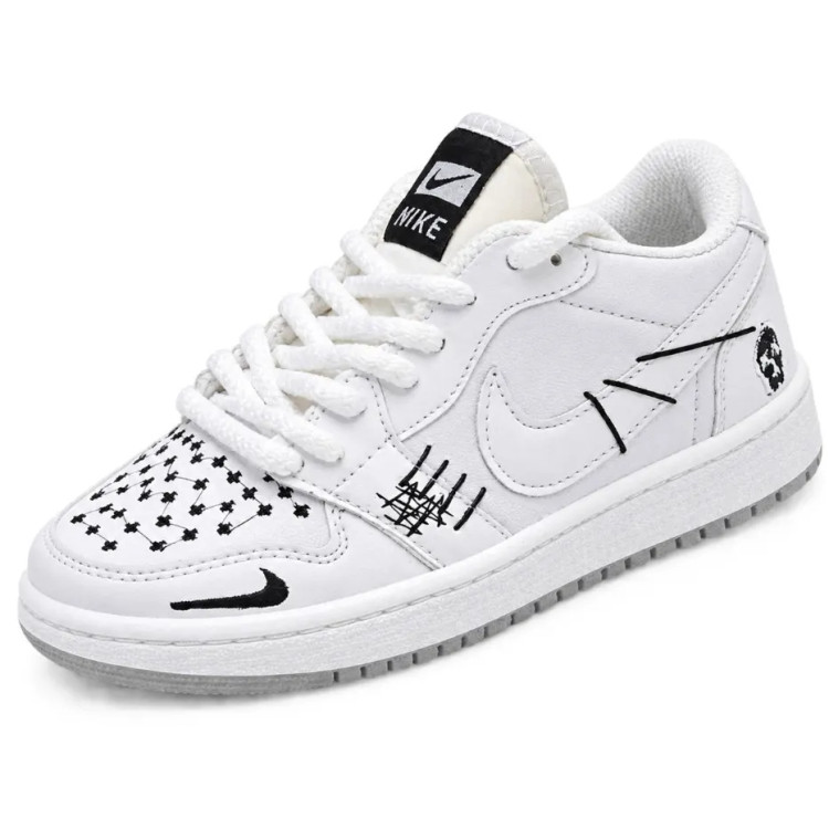 کفش اسپرت زنانه نایک ایر جردن 1 وودو راحتی سبک مد روزمره چرم صنعتی سایز 37 تا 40