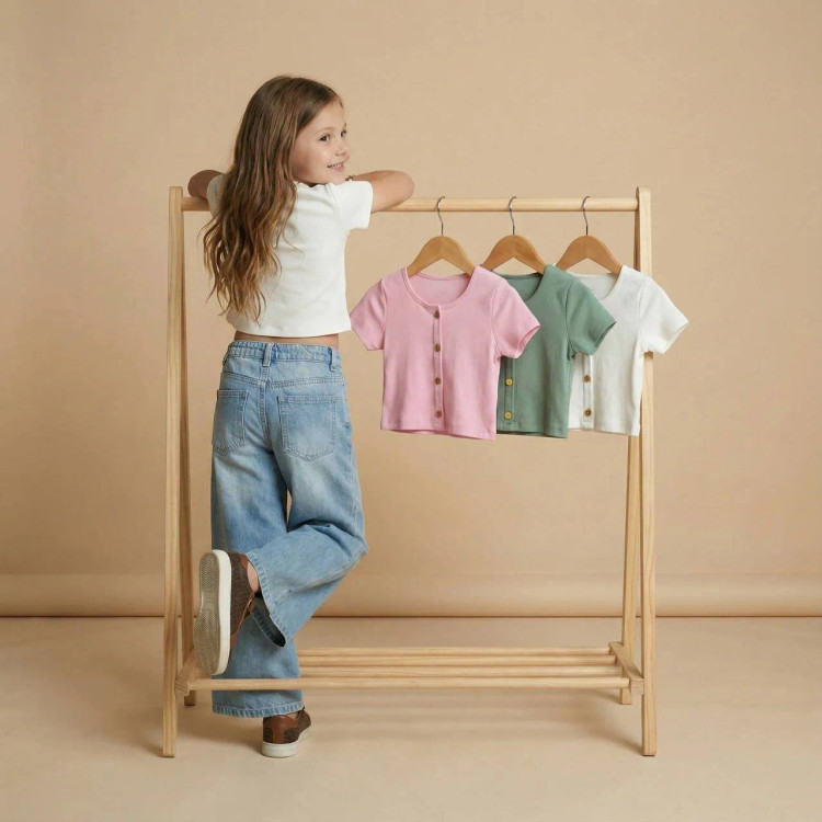 کراپ پنبه ترک دخترانه مناسب 1 تا 12 سال