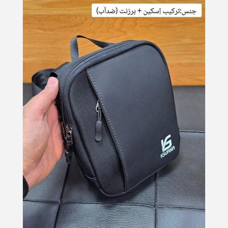 کیف دوشی کوچک اسپرت پارچه اسکین خارجی دو خانه (2)