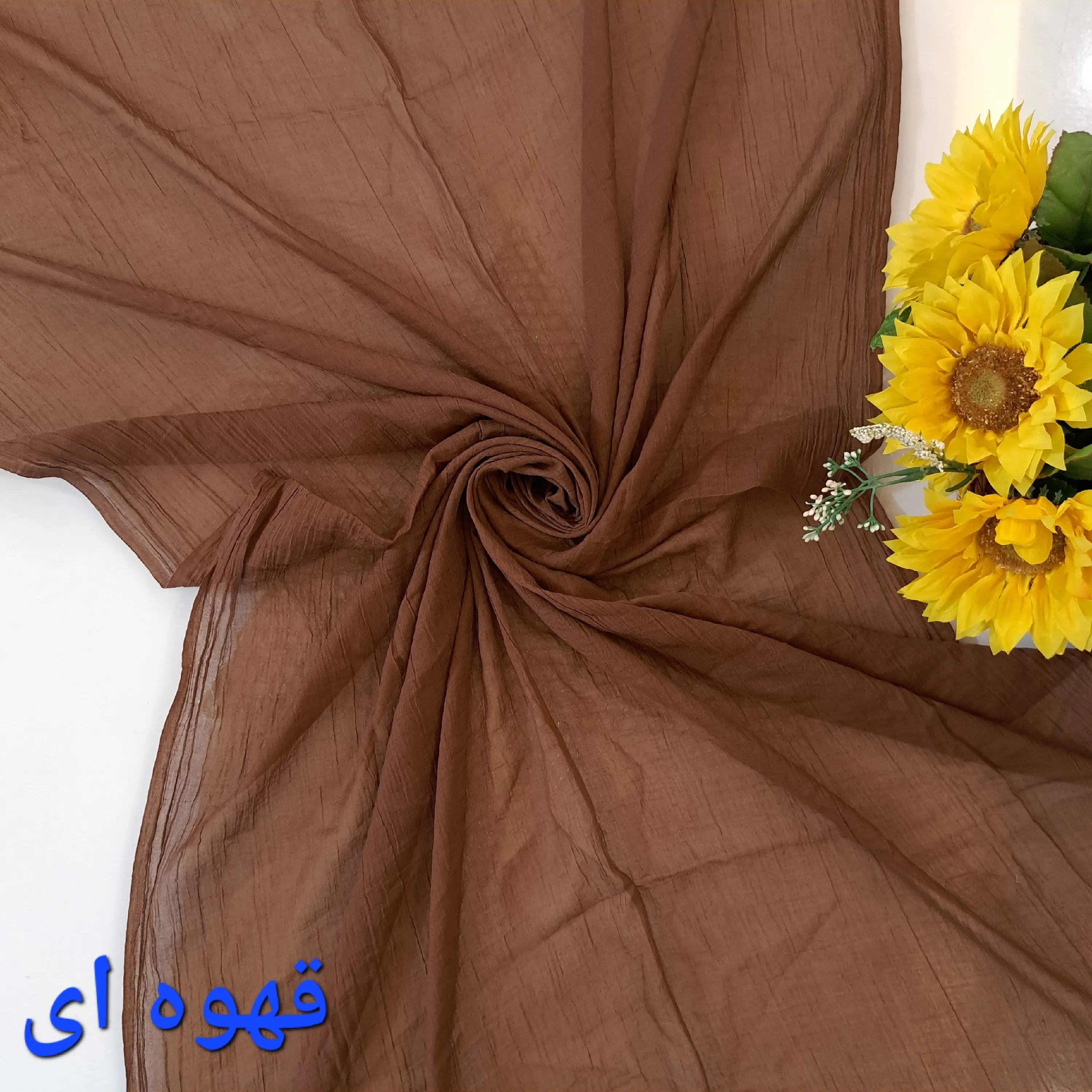 شال نخی سوپر نخ گیاهی ساده ابعاد 200 در 80 مناسب بهار و تابستان