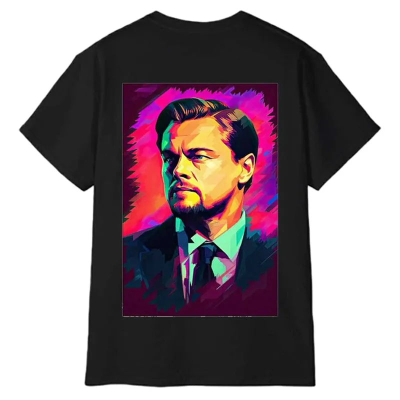تیشرت آستین کوتاه مردانه پاد آفرین مدل لئوناردو دیکاپریو