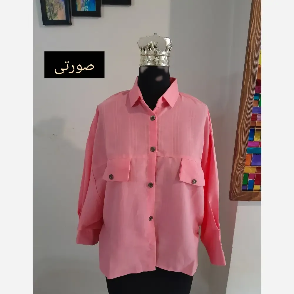 مانتو پانچ کوتاه اسپرت دانشجویی قواره دار جنس لینن