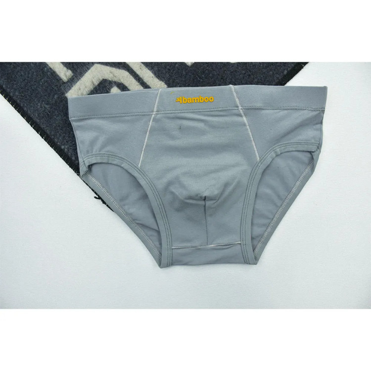 شورت اسلیپ مردانه پنبه لاکرا طوسی ساده کد 11143