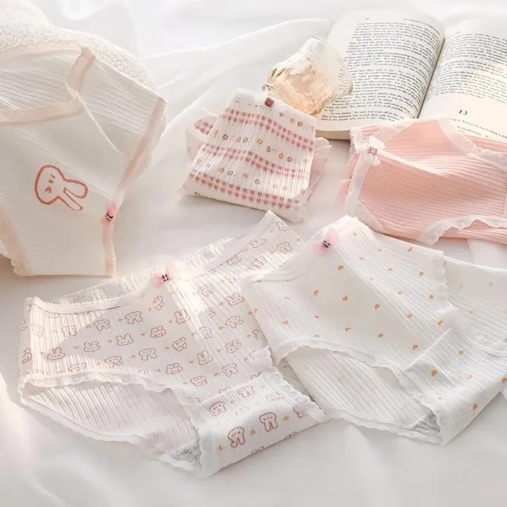 شورت زنانه عروسکی فانتزی کبریتی نخی طرح خرگوشی سایز بزرگ 3X