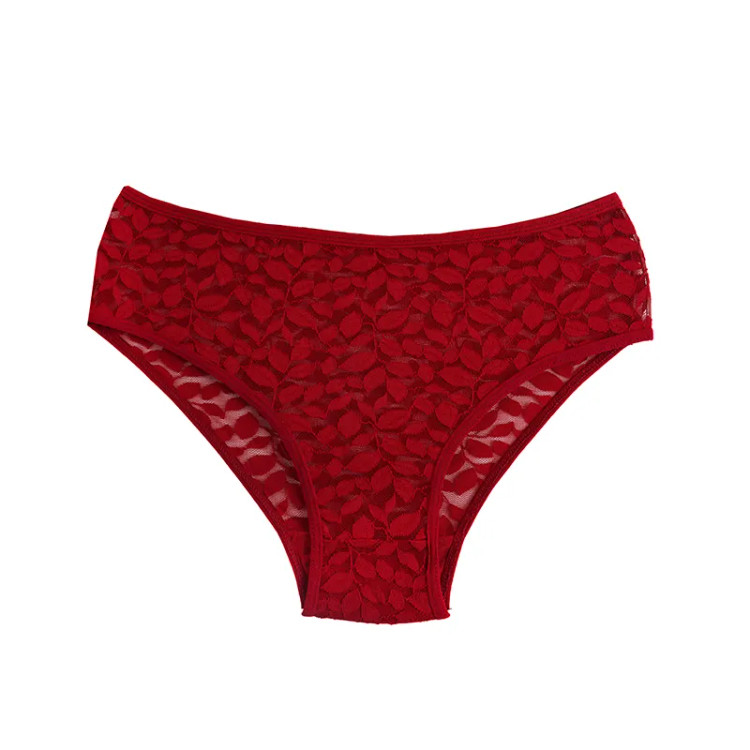 شورت اسلیپ زنانه گیپور طرح برگ سایز XL و XXL