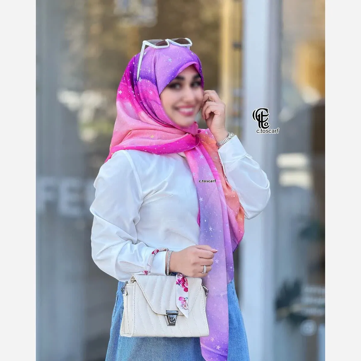 روسری نخی کاستوم طرح شادی قواره 115 در 115