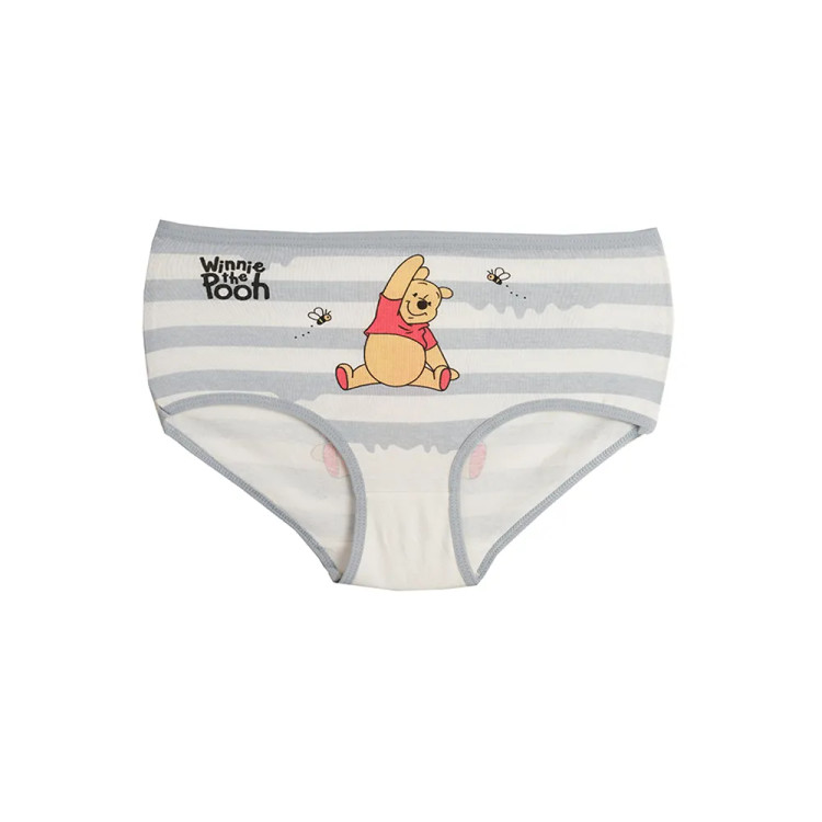 شورت دخترانه اسلیپ چاپی طرح راه راه و پو POOH سایز فری