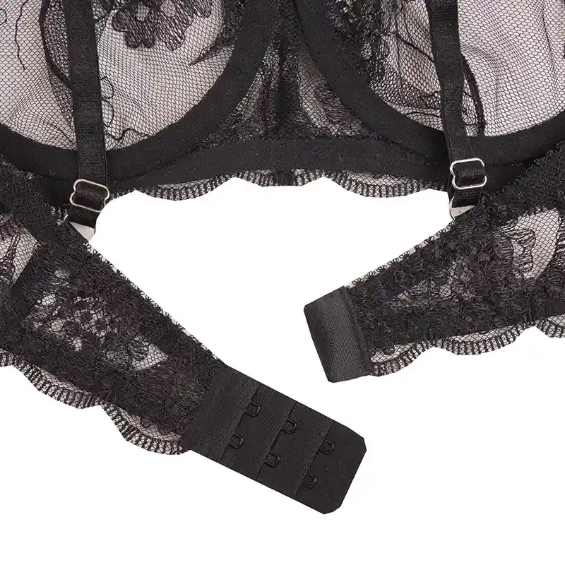 ست شورت و سوتین تور فنردار ژینا سایز 75 تا 90